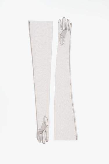 LONG TULLE GLOVES LIMITED EDITION — Gray 1
