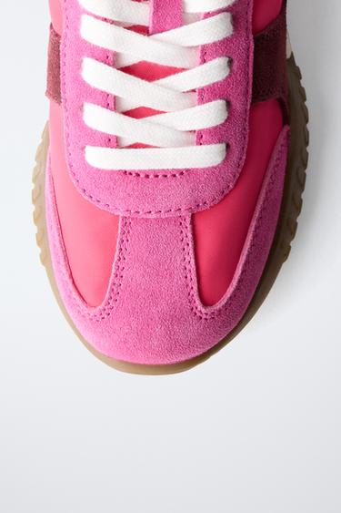 CONTRAST TRAINERS - Fuchsia by Zara - Image 3
