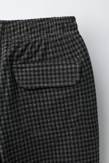 PANTALON DE COSTUME À CARREAUX - Gris de Zara - Image 3