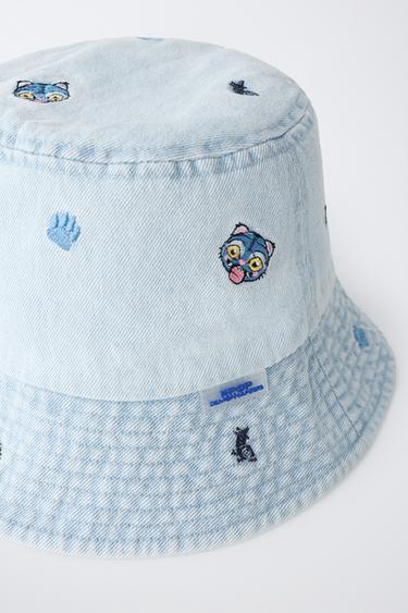 KPOP DEMON HUNTERS™ NETFLIX © DENIM BUCKET HAT - Light blue by Zara - Image 1