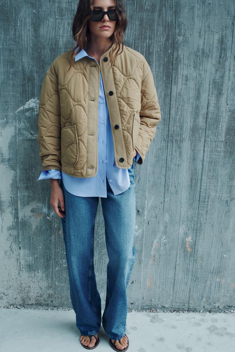 Capucha Zara Parka Larga Acolchada Parka Acolchada Zara Hombre