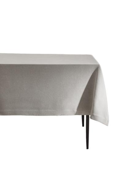 NAPPE LIN ÉPAIS COULEUR - Grisâtre de Zara