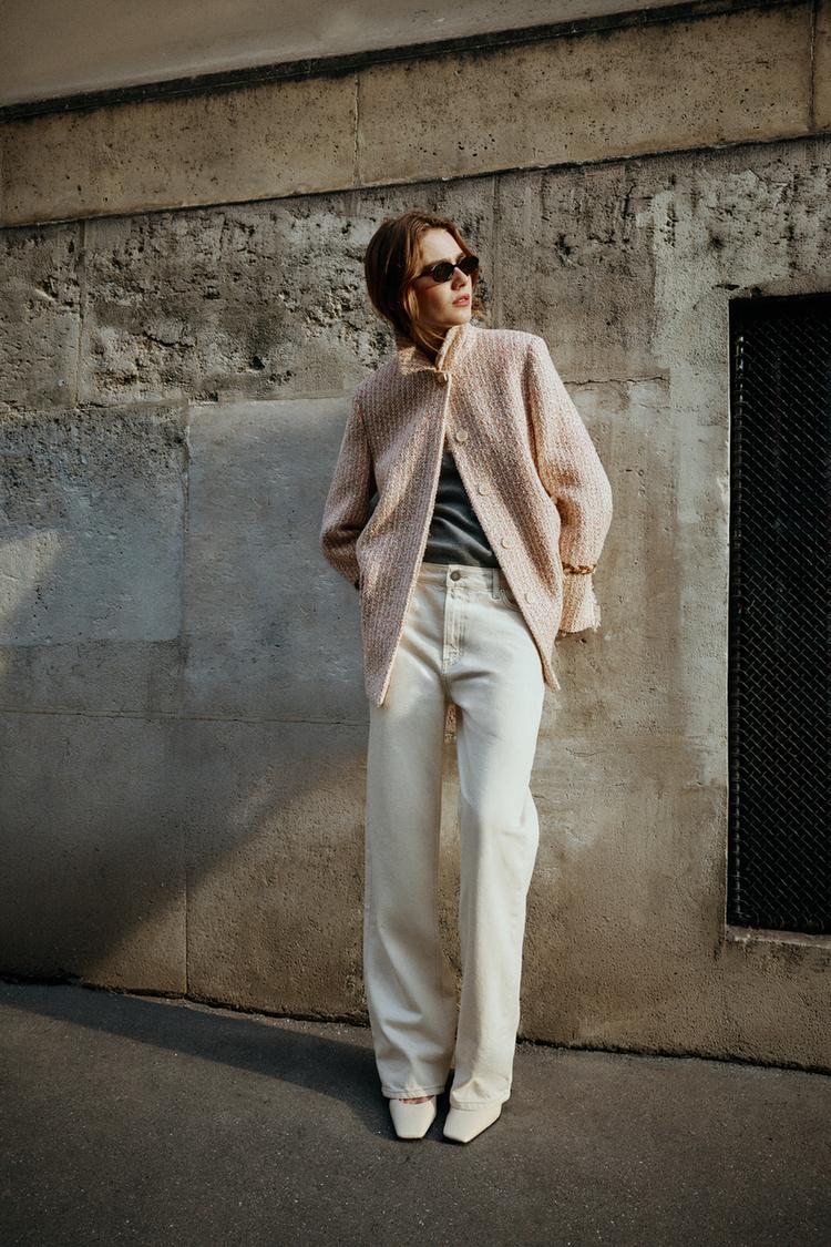SEQUIN TEXTURED COAT
