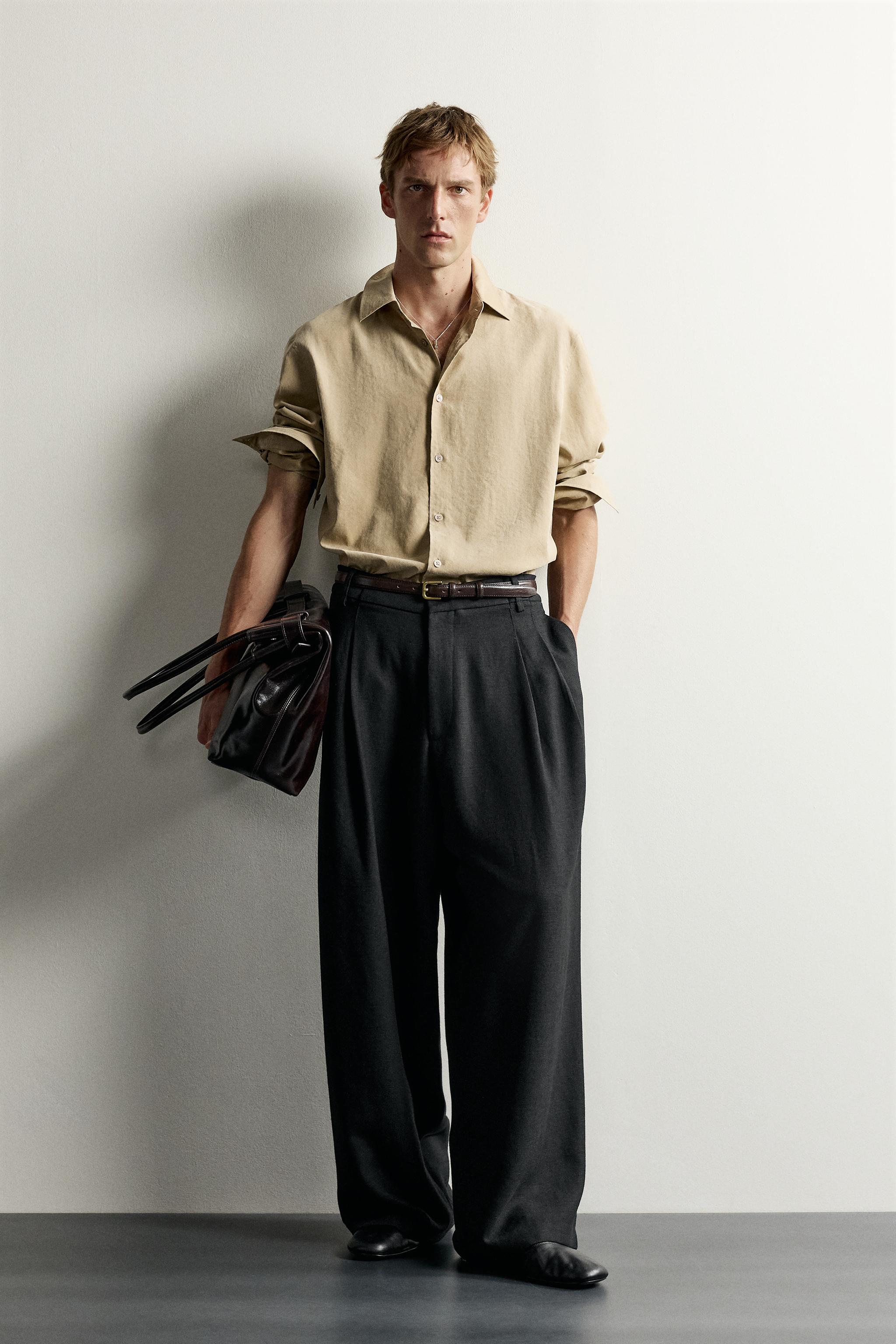 PANTALON RELAXED WIDE FIT À PLIS