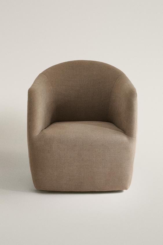 LINEN ACCENT CHAIR - Light beige by Zara - Image 0