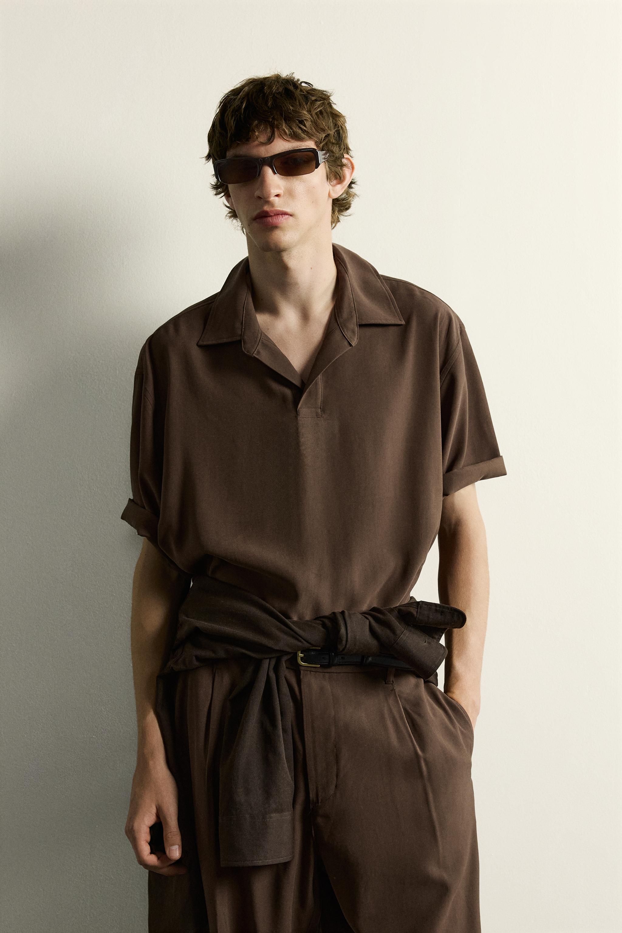 CHEMISE POLO FLUIDE COUPE DÉCONTRACTÉE