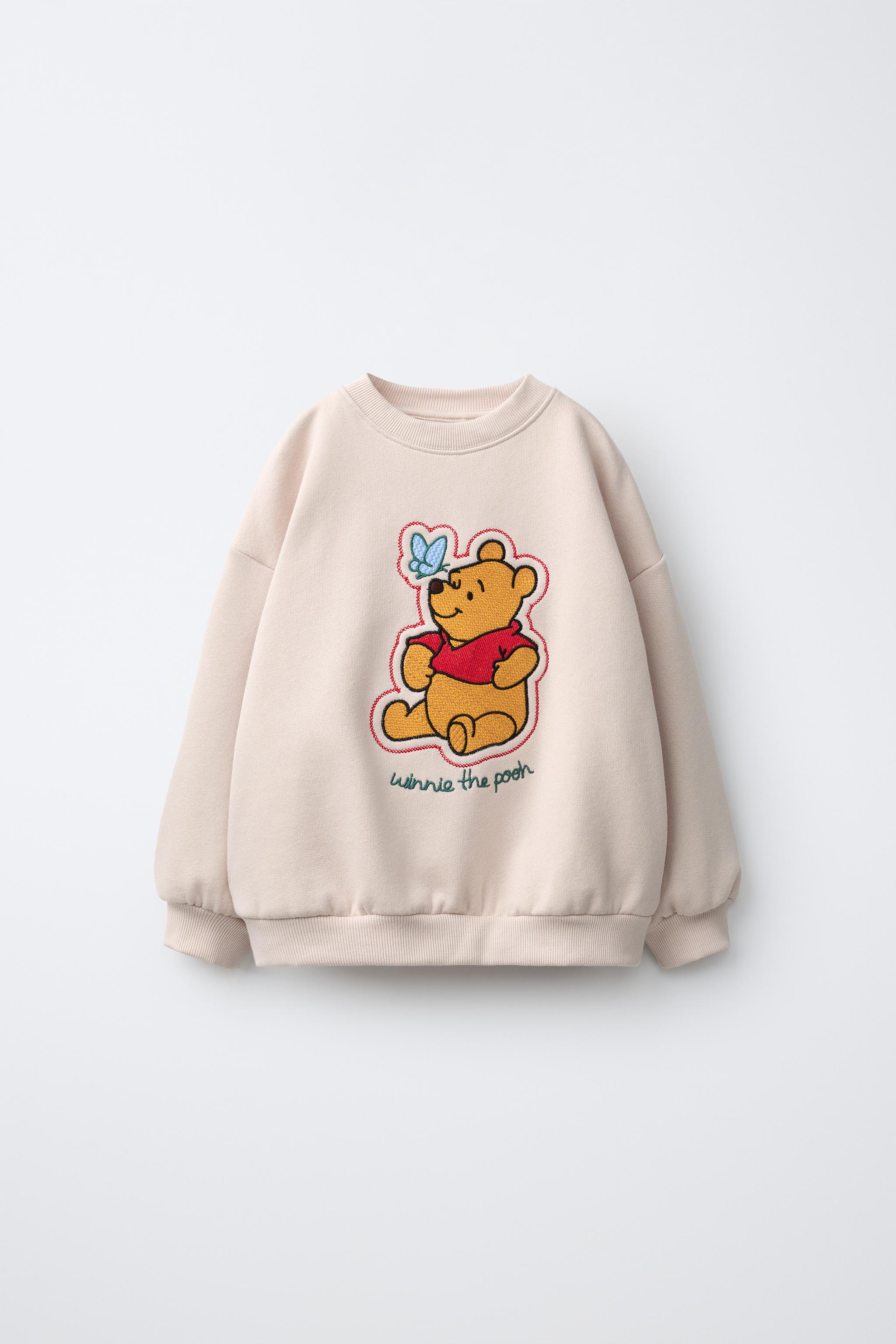 くまのプーさん © ディズニー 刺繍スウェットシャツ - ミディアム