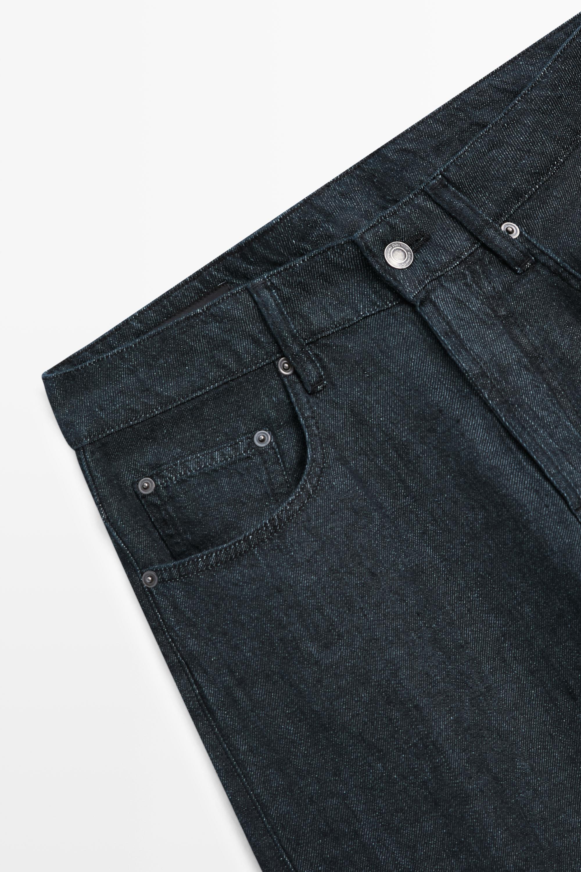 Faux jean straight lin