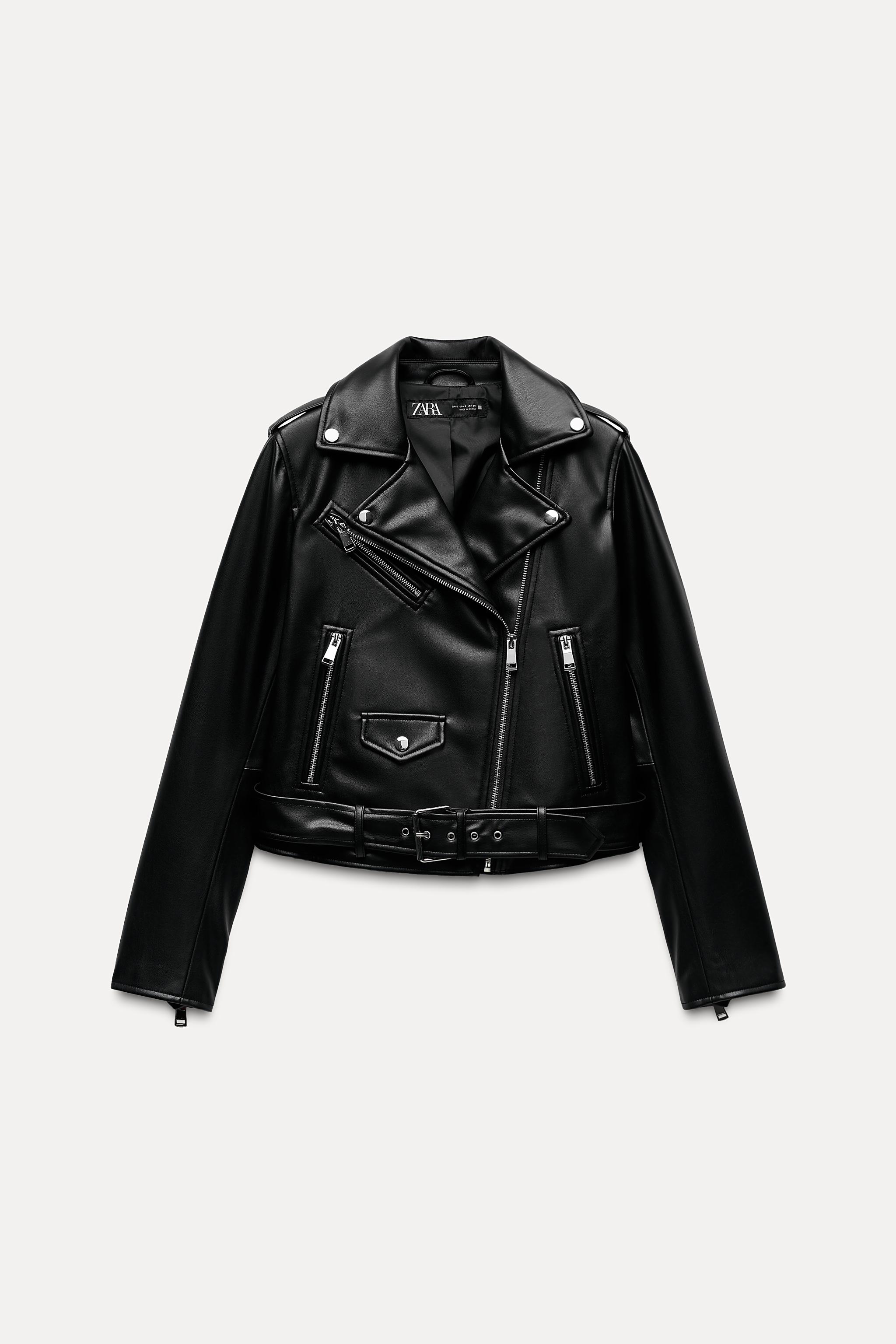 Biker jacket zara woman on sale