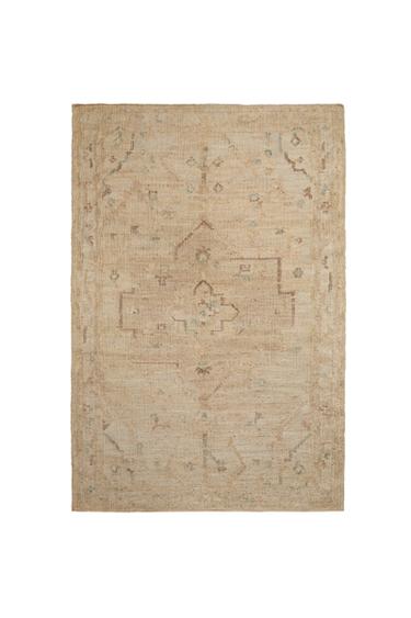 VINTAGE JUTE RUG - Light beige by Zara