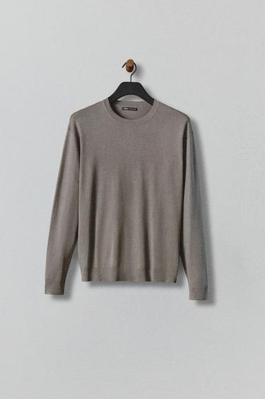 JERSEY ESTRUCTURA SOFT - Gris topo de Zara