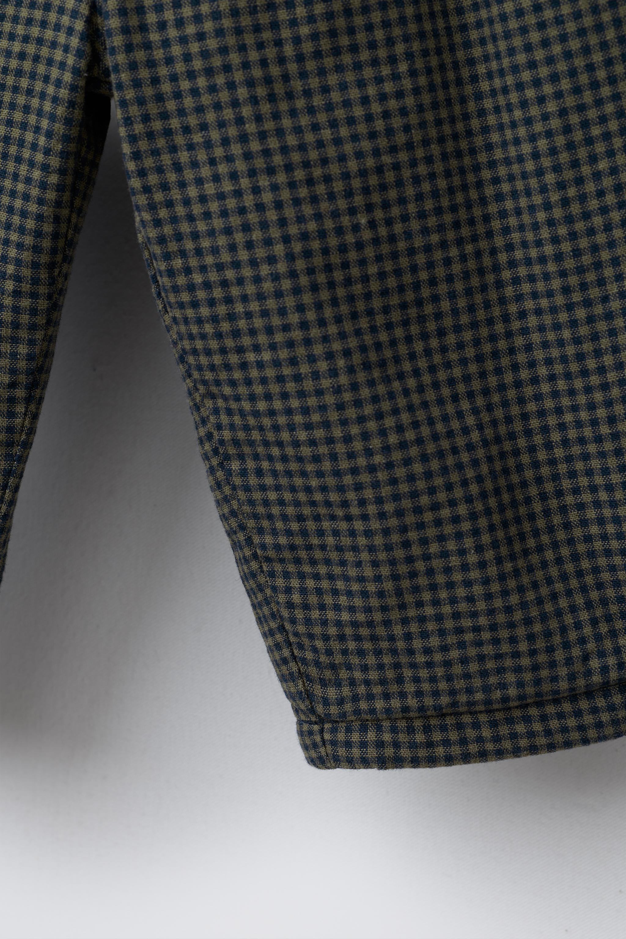 GINGHAM QUILTED PANTS