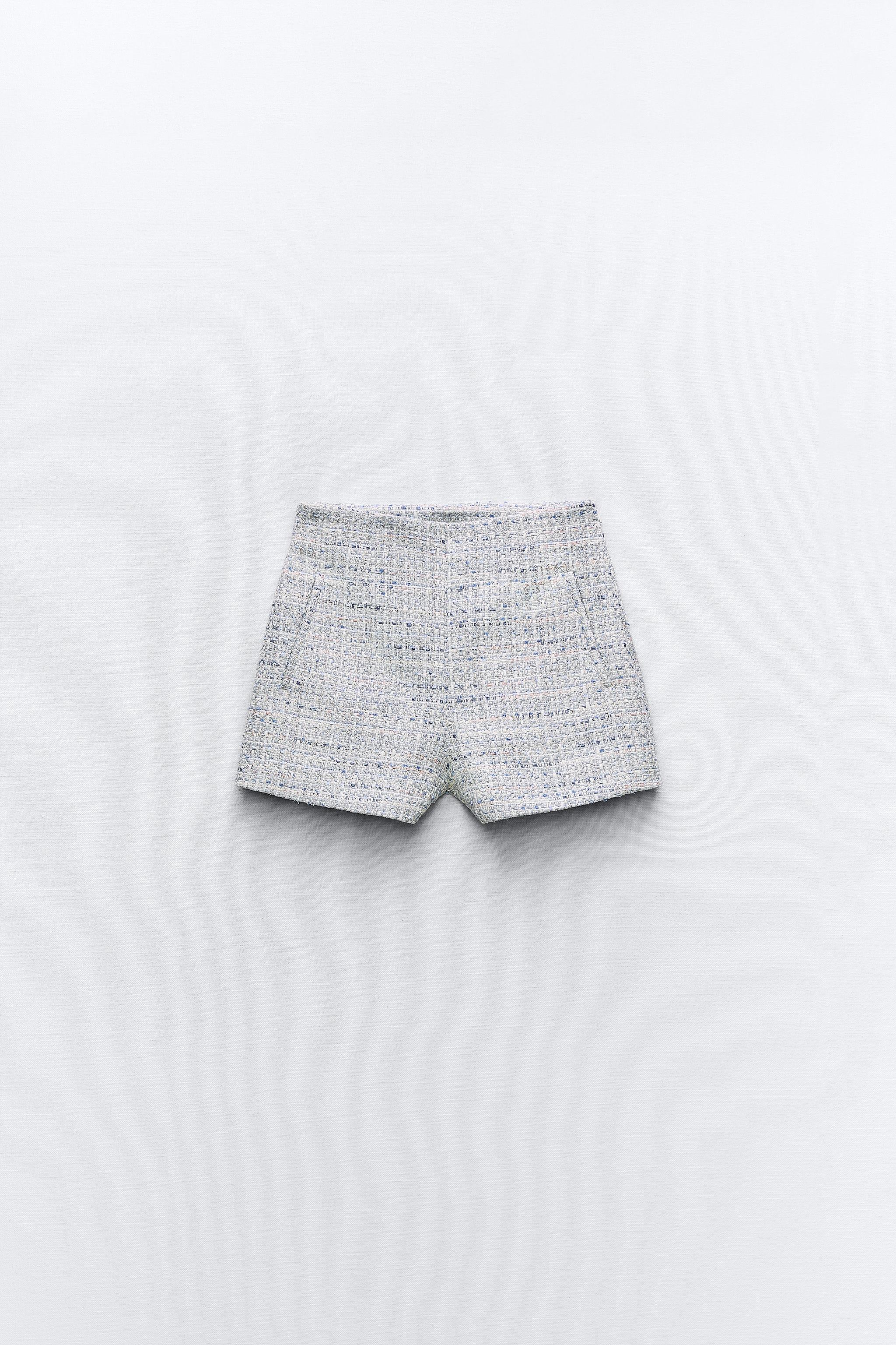 Zara best sale silver shorts