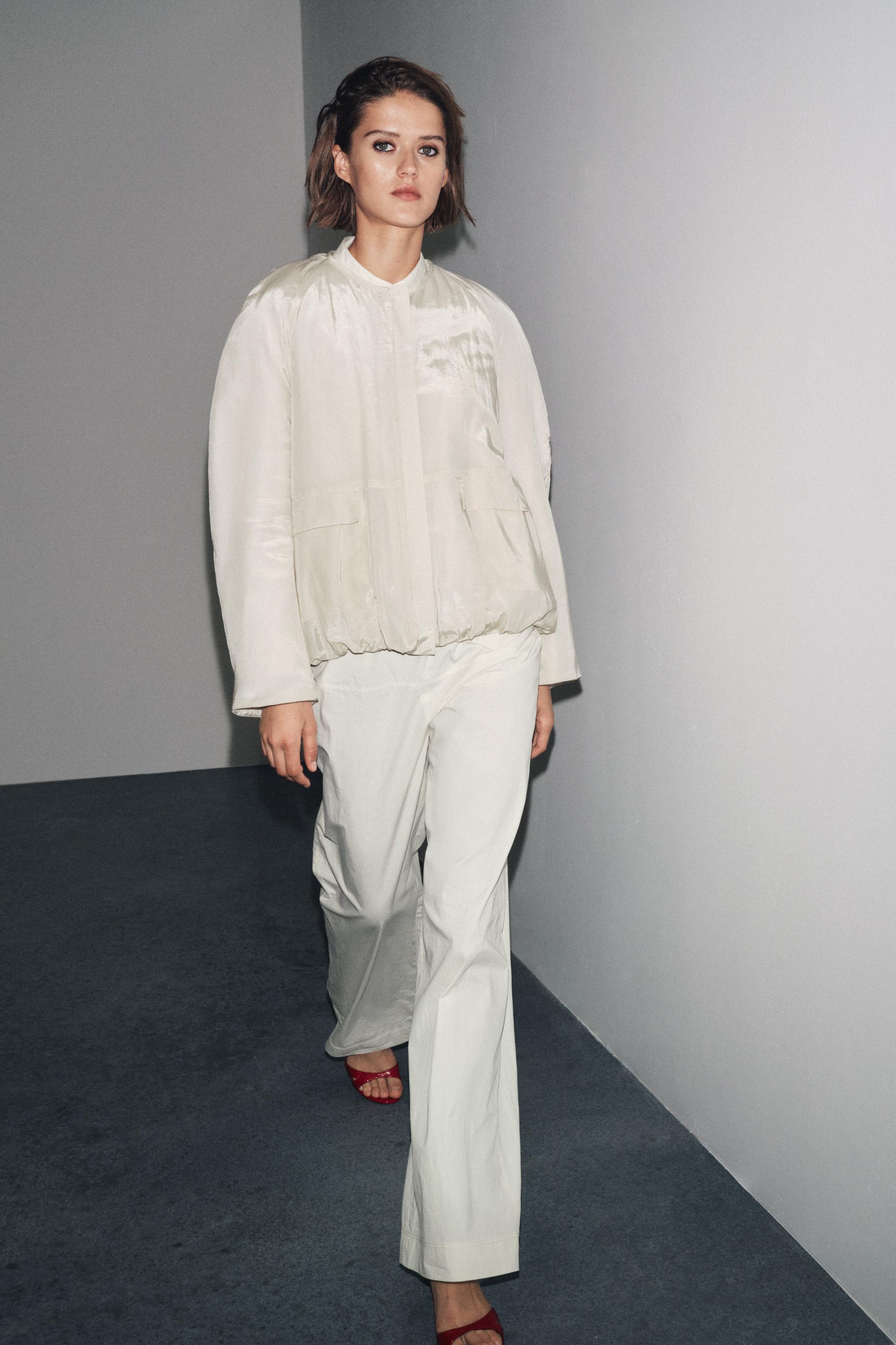 ZARA キルティングジャケット　白 キルティングジャケット – レディース | ZARA 日本