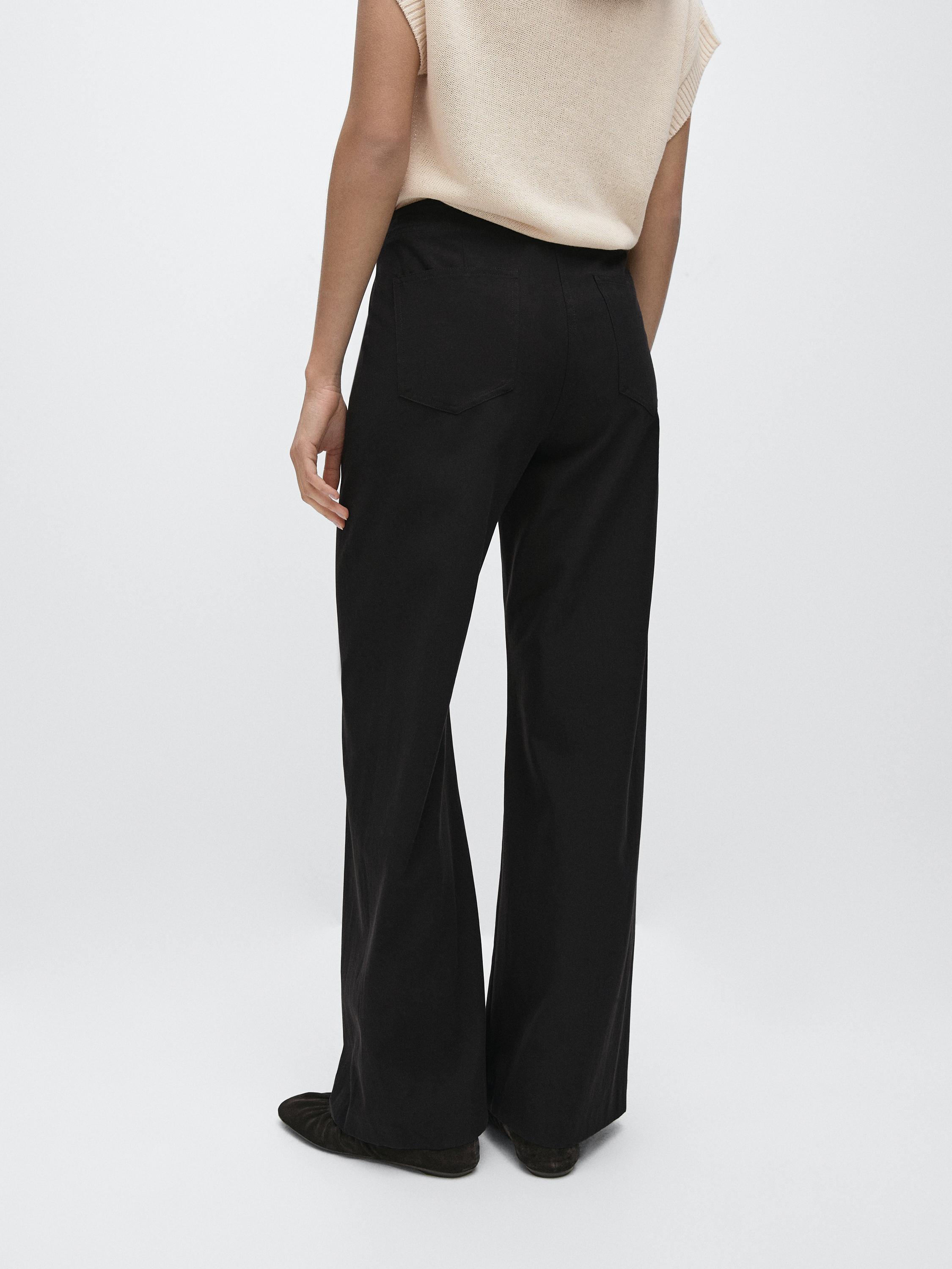 Pantalon flare avec du coton