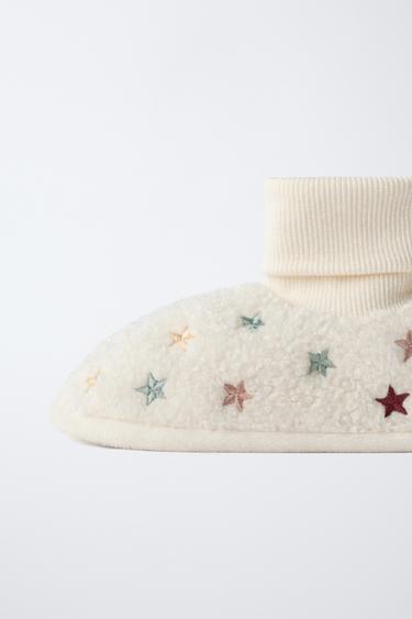 CHAUSSONS D'INTÉRIEUR ÉTOILES - Blanc écru de Zara - Image 5