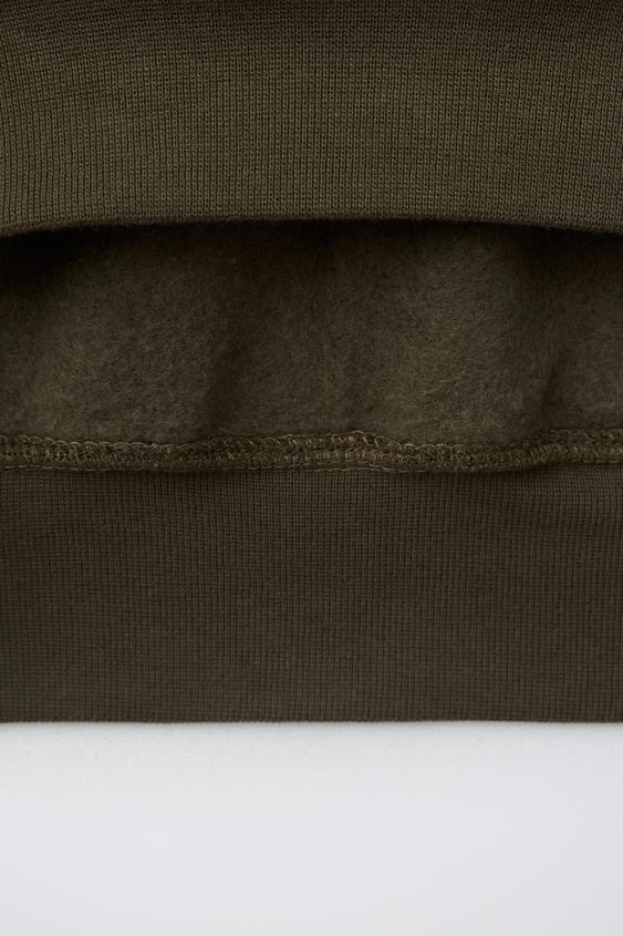 SWEAT VARSITY INSCRIPTION - Vert moyen de Zara - Image 3