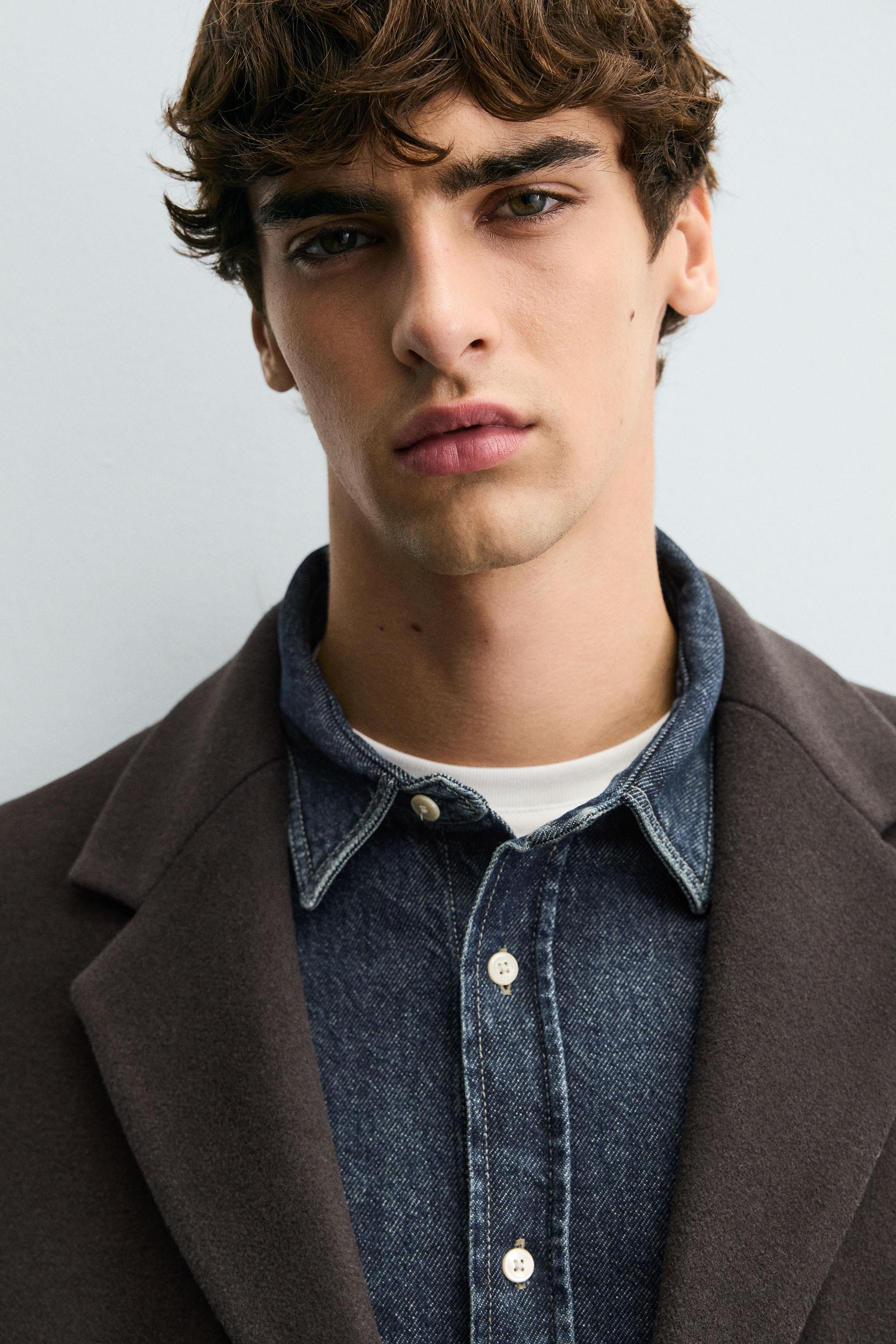 REGULAR FIT WOOL COAT