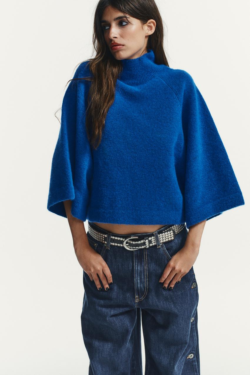 WIDE SLEEVE KNIT JUMPER