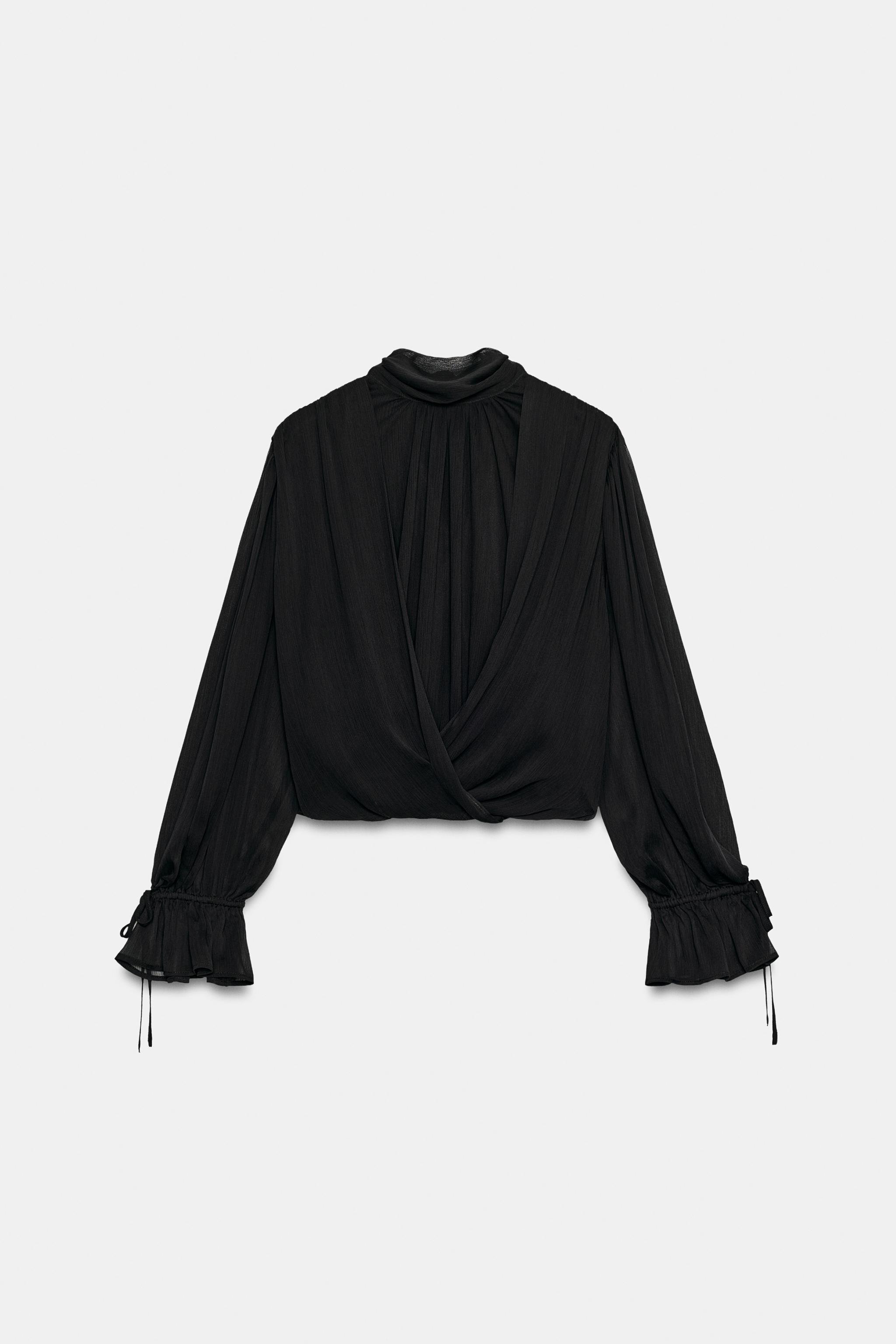 Боди DRAPED BACK-TIE — Zara — фото 7