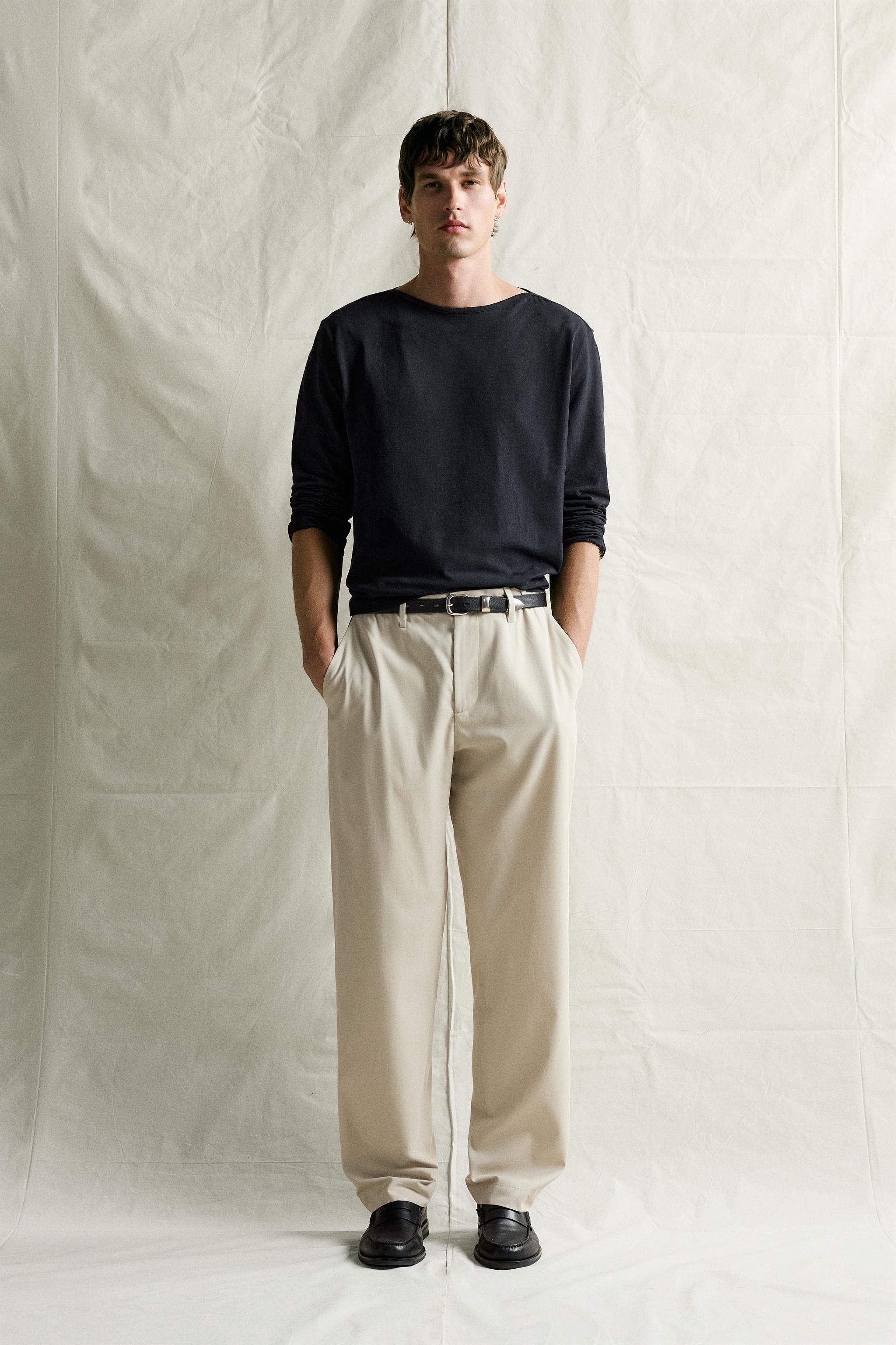 Zara RELAXED FIT KONFOR PANTOLON