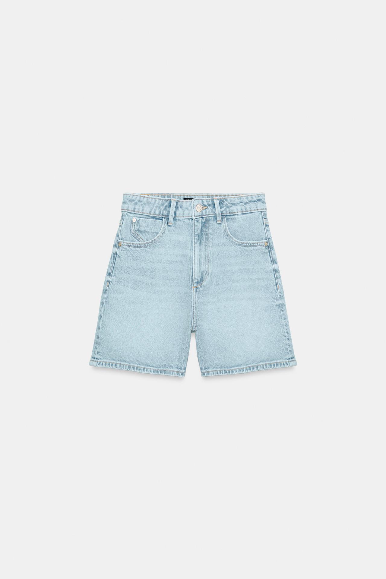 Z1975 MOM FIT SHORTS — Light blue
