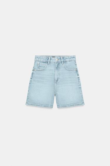 Z1975 MOM FIT SHORTS — Light blue 1