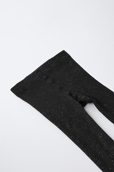 SHIMMER TIGHTS - Black by Zara - Image 1