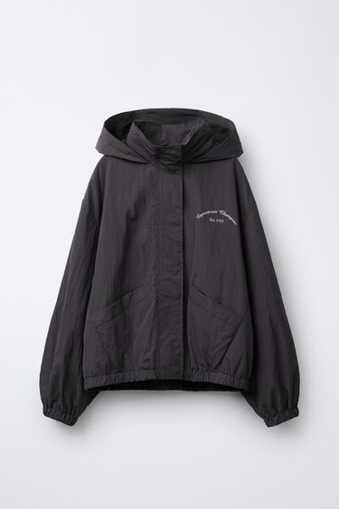 EQUESTRIAN WINDPROOF PARKA - Anthracite grey by Zara - Image 1
