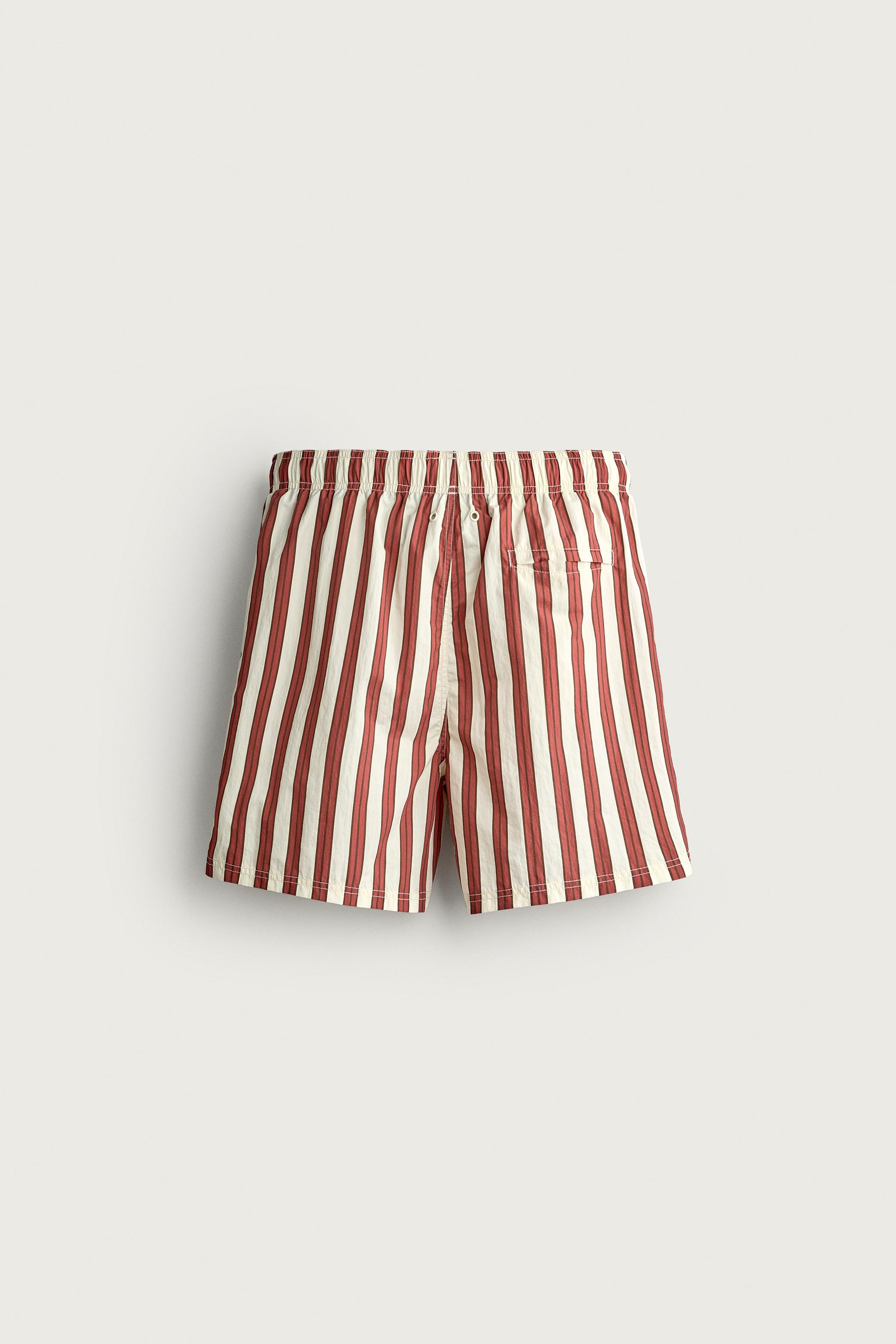 LONG STRIPED SWIMSHORTS