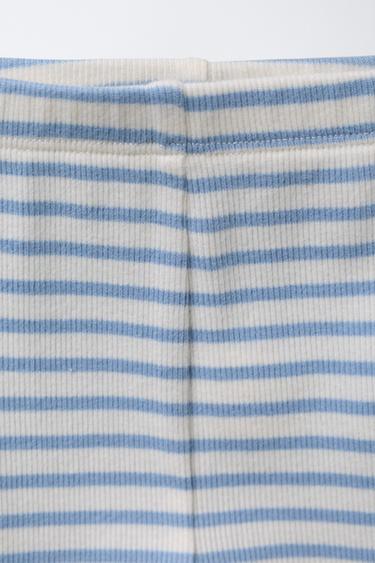 ENSEMBLE BODY ET LEGGING À RAYURES - Bleu clair de Zara - Image 4