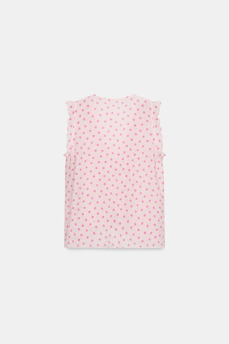 Blusa de lunares con volantes 6
