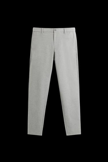 SLIM FIT COMFORT TROUSERS - Grey by Zara - Image 0