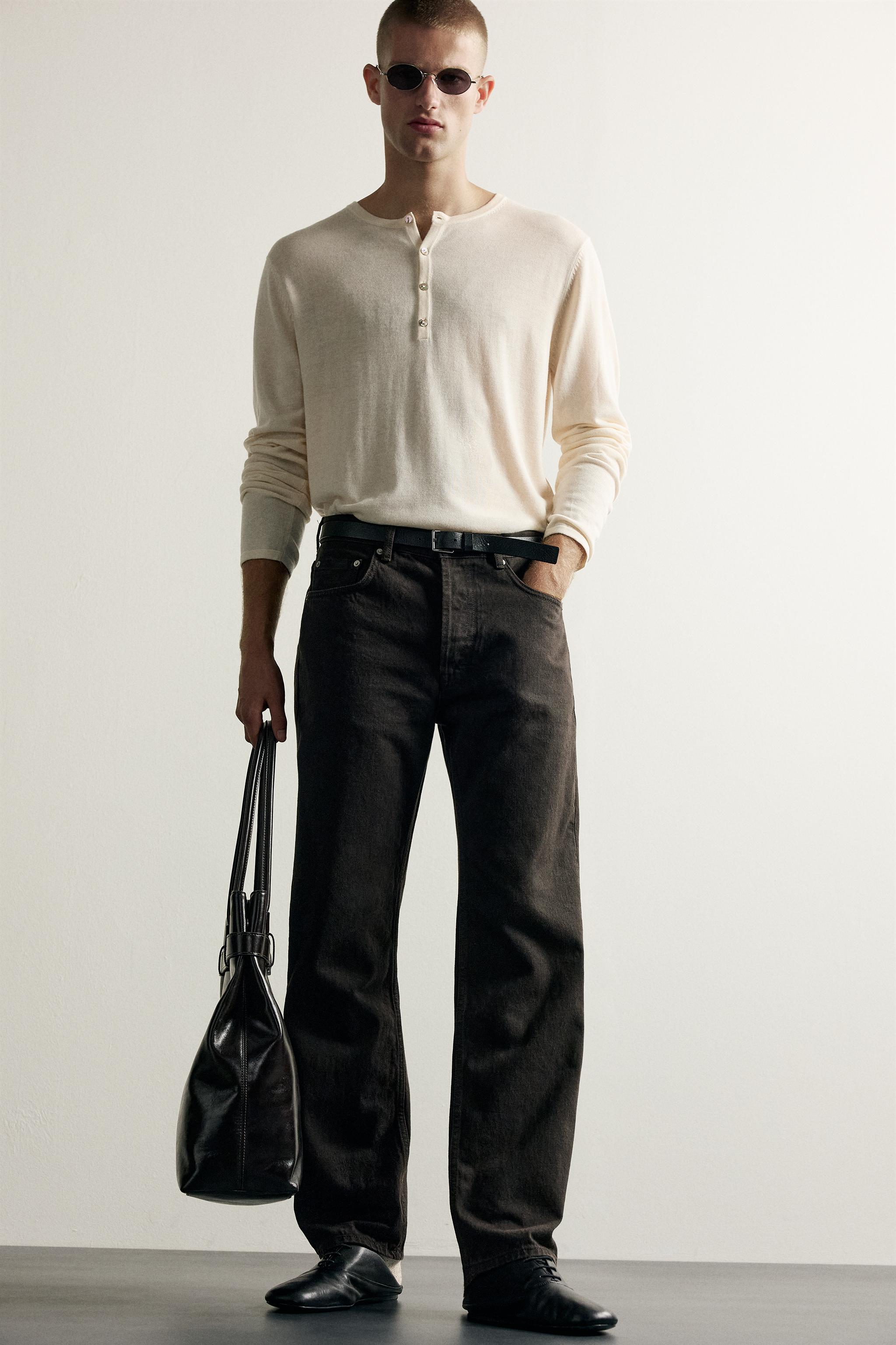KNIT HENLEY SHIRT