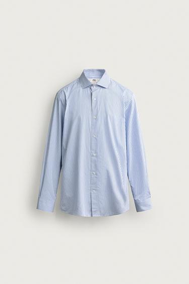 Zara SLIM FIT STRIPED SHIRT - striped