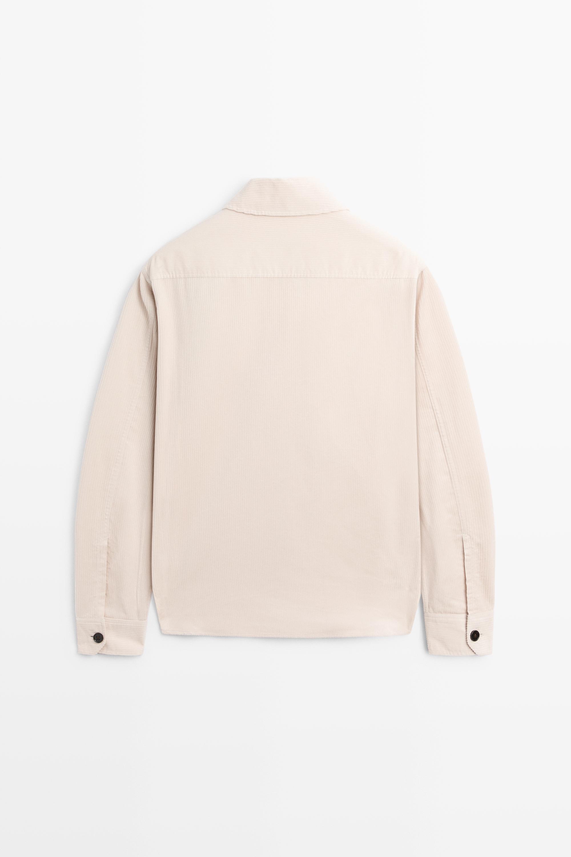 Surchemise détail poches en daim