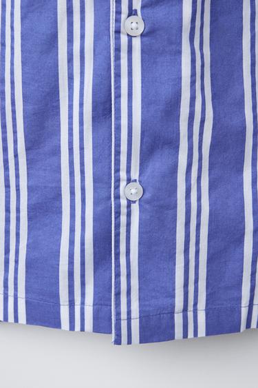 AGES 2-6/ STRIPED SHIRT AND BERMUDA PYJAMAS - Blue by Zara - Image 6