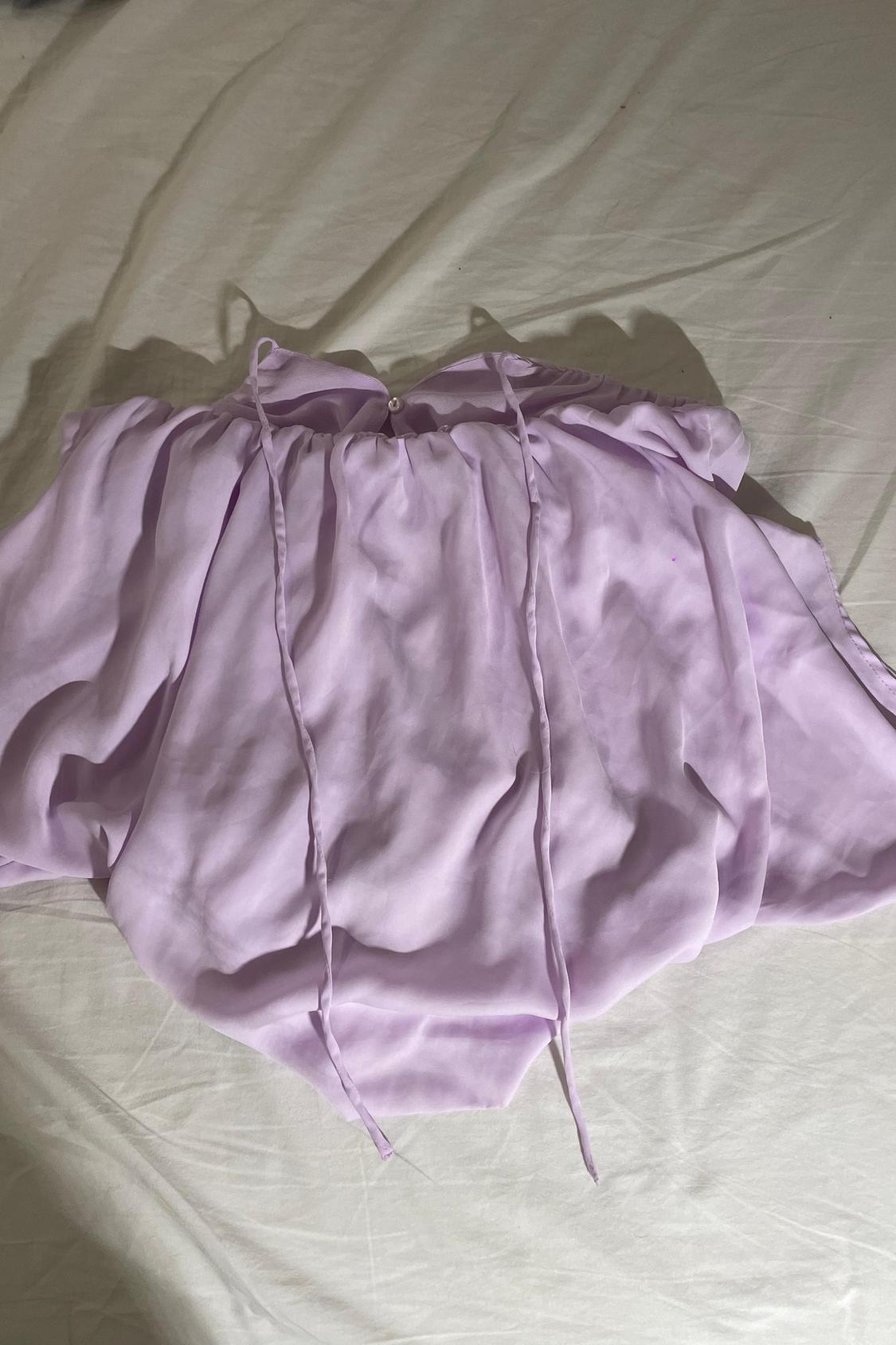SATIN TOP WITH DRAPED DETAIL - Image 2