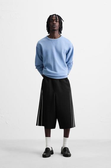 テクニカル バミューダパンツ バンド付きブラック0Zaraのテクニカル バミューダパンツ バンド付き - ブラック - 画像 0