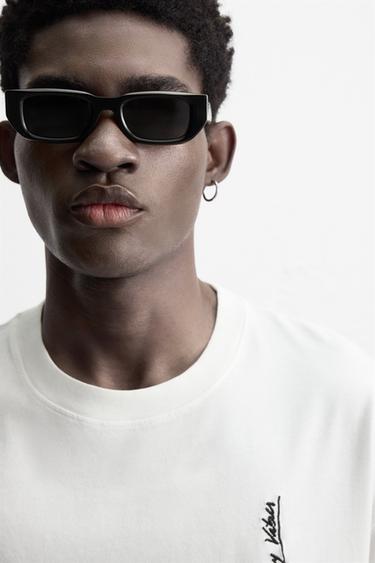 T-SHIRT BRODÉ NOTES - Blanc de Zara - Image 6