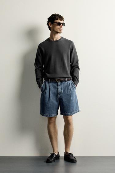 COTTON REGULAR FIT JUMPER - Charcoal grey by Zara - Image 0