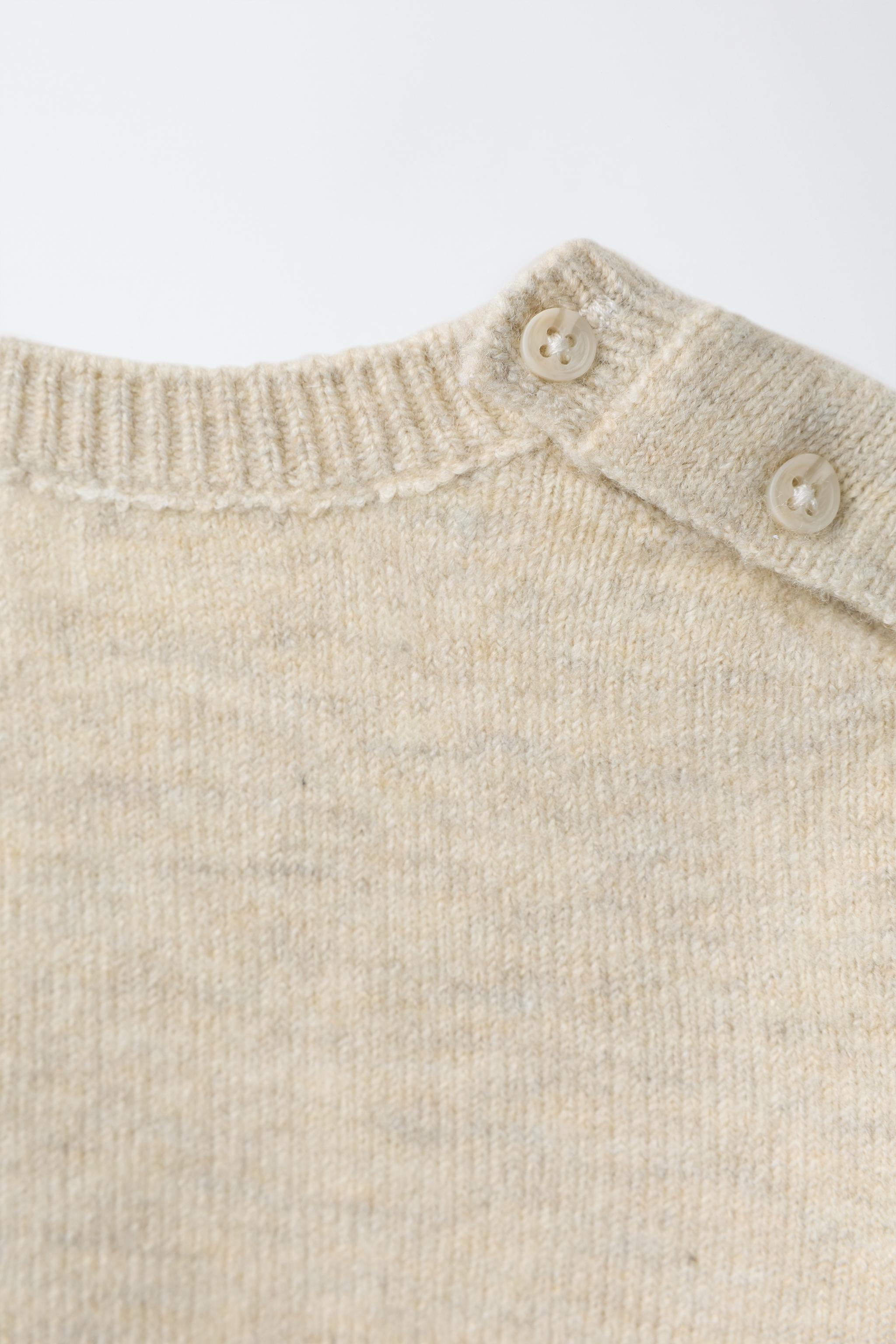 Детские свитеры Zara BEAR EMBROIDERED KNIT JUMPER — фото 4