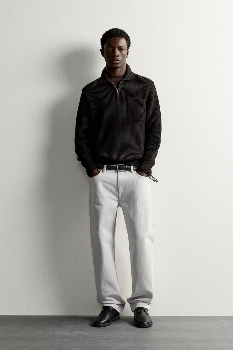 Purl faux pearl cotton-wool knit polo