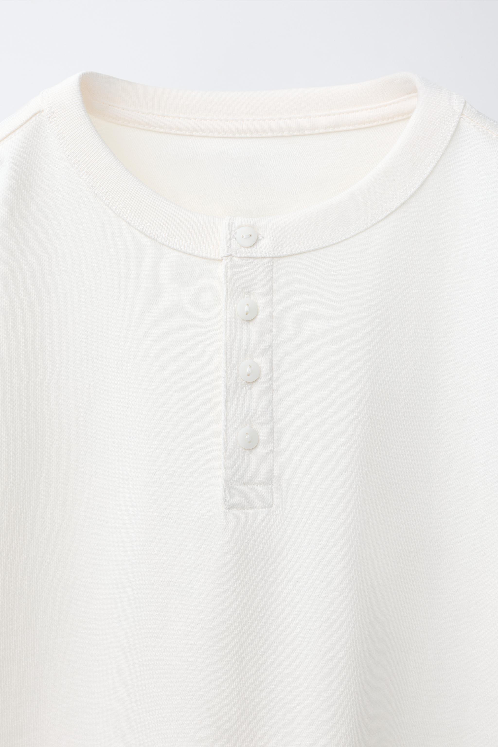 Детские рубашки Zara HENLEY POLO SHIRT — фото 3