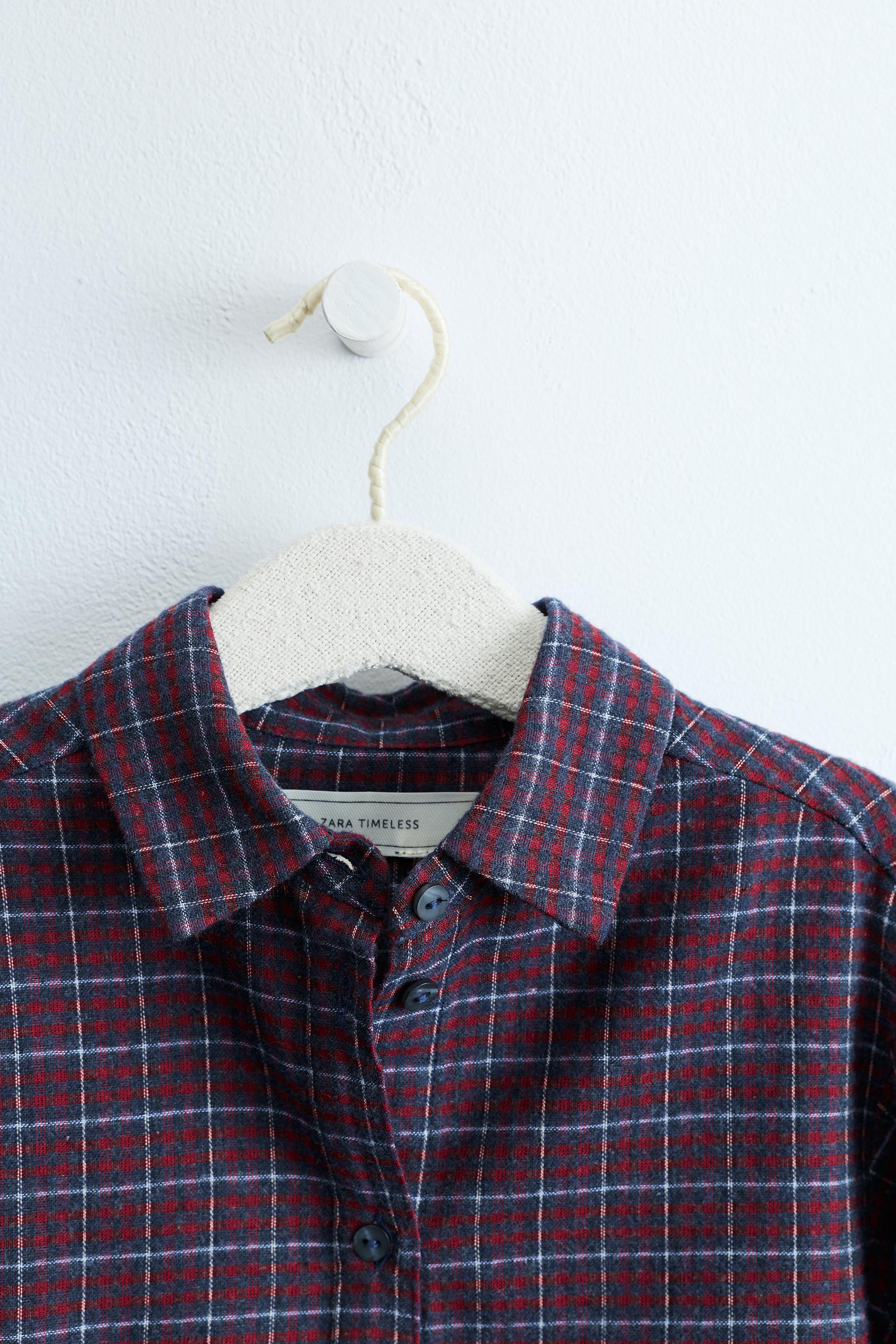 ZARA TIMELESS - CHEMISE À IMPRIMÉ CARREAUX