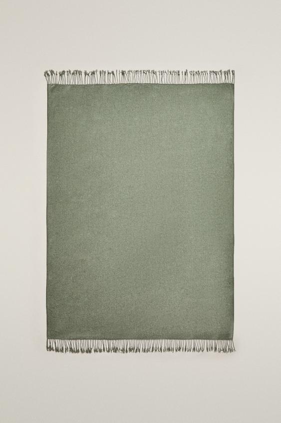 CHENILLE BLANKET - Blue green by Zara - Image 0
