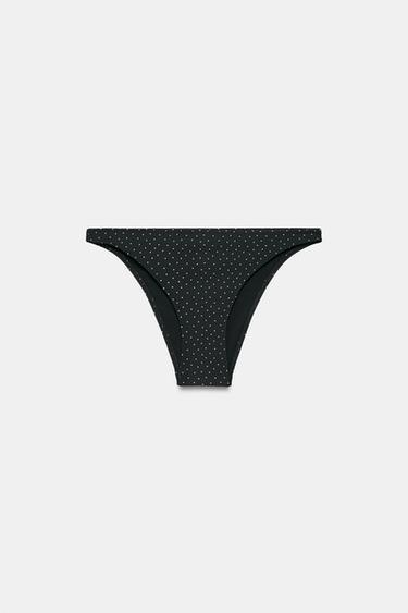 BAS DE BIKINI IMPRIMÉ À POIS - Noir de Zara - Image 8