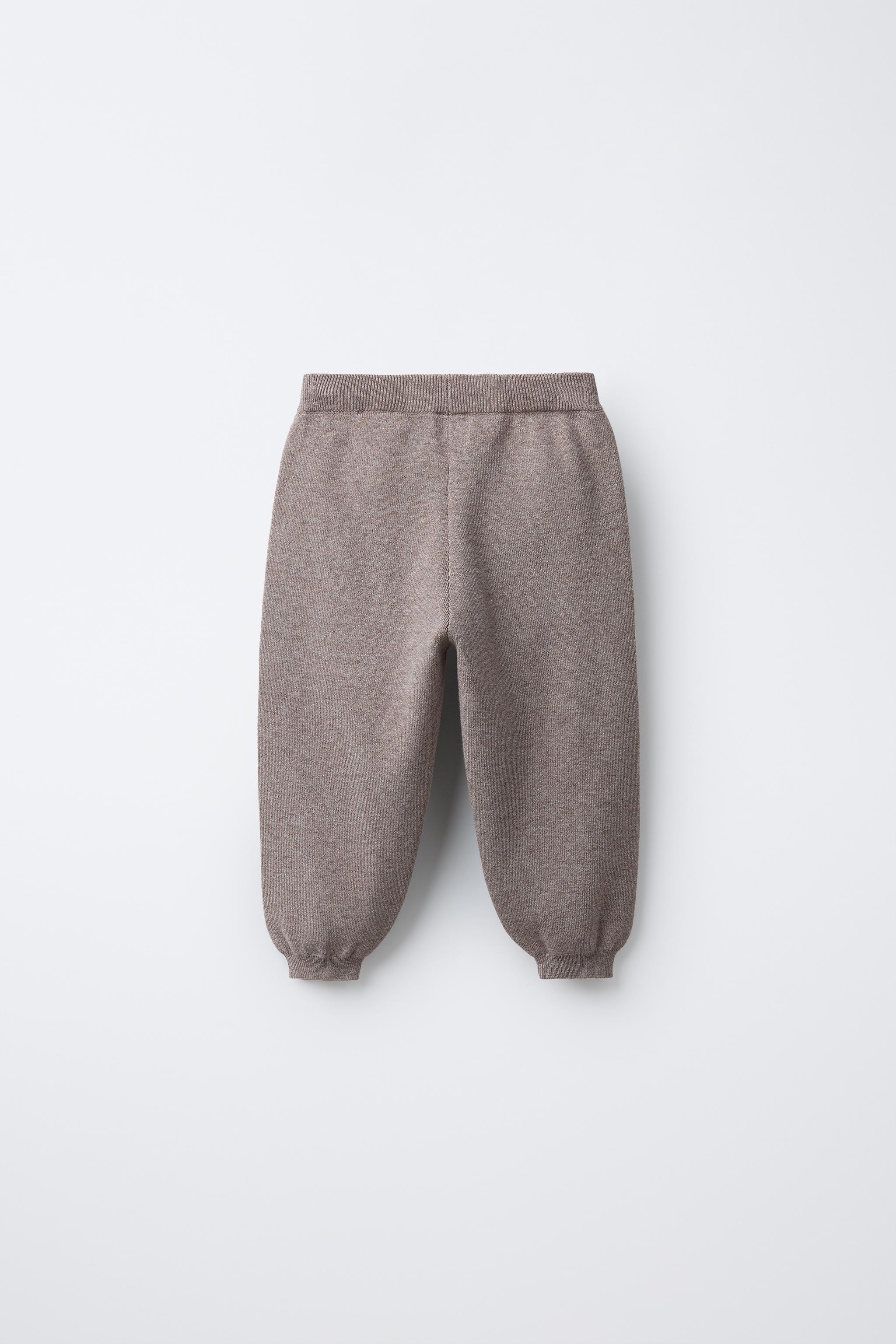 KNIT JOGGING PANTS - Ecru / Beige | ZARA United States