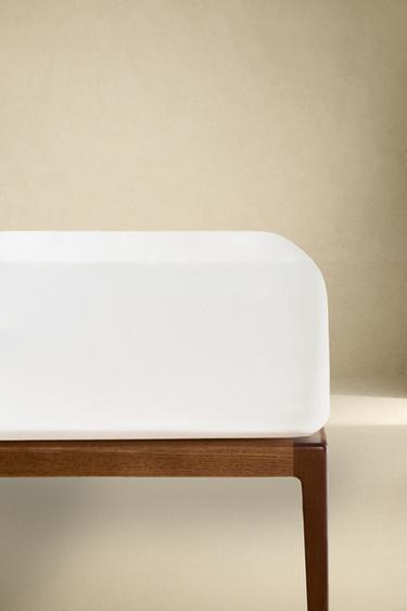 100% MULBERRY SILK FITTED SHEET | 30 CM HIGH - Ecru by Zara - Image 0
