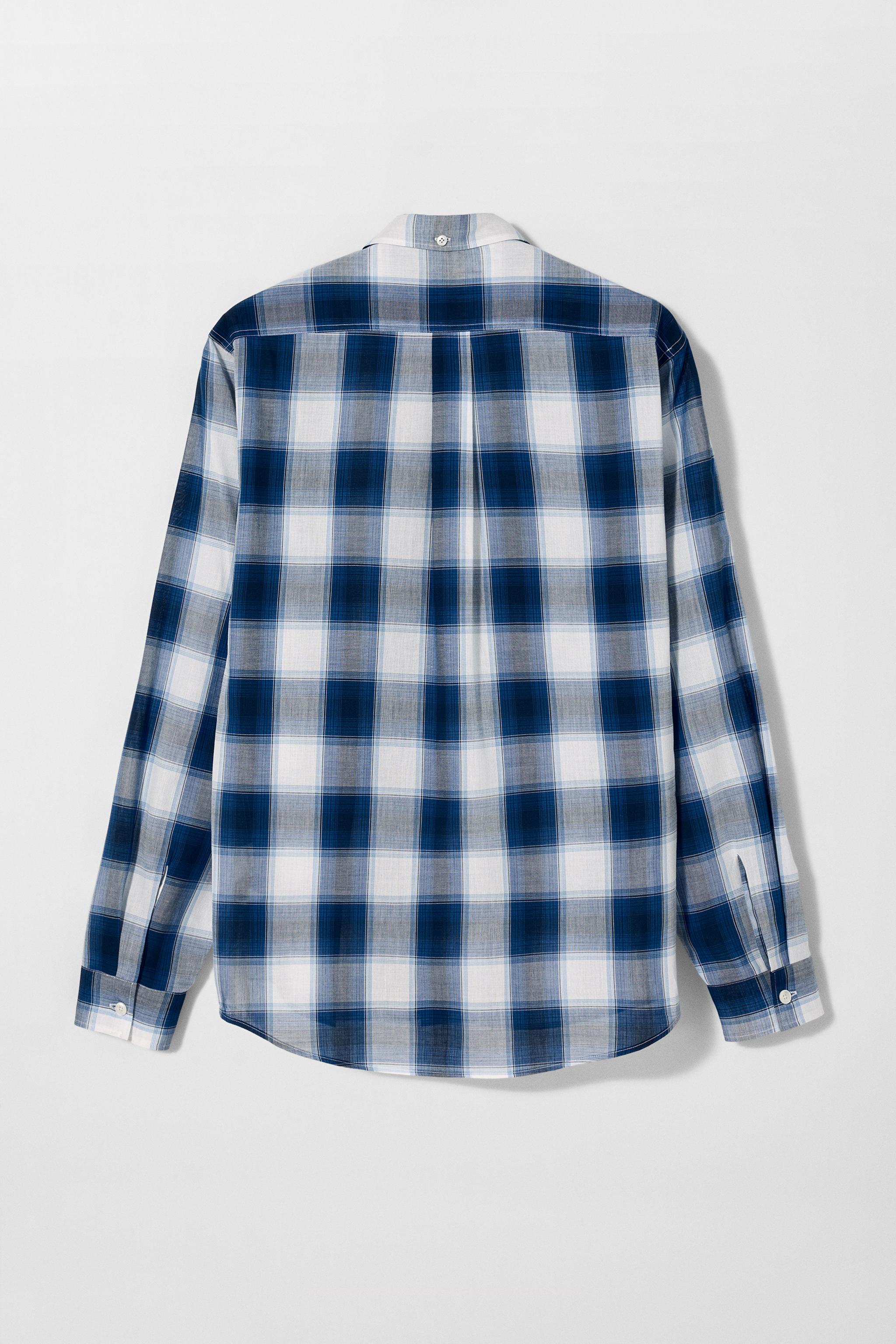 CHECK SHIRT BOBBY GILLESPIE X ZARA - Blue | ZARA Canada